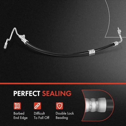 A-Premium مجموعة خرطوم ضغط نظام التوجيه المعزز A-Premium متوافقة مع نيسان 370Z 2009-2014 وإنفينيتي EX35، EX37، G25، QX50، 3.5L 3.7L - Image 3