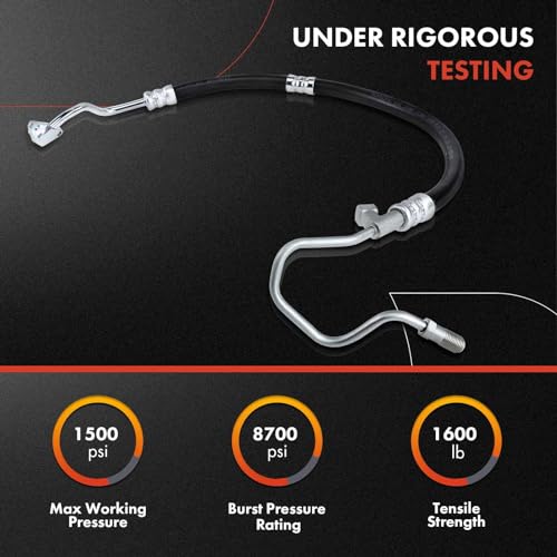 A-Premium مجموعة خرطوم ضغط نظام التوجيه المعزز A-Premium متوافقة مع نيسان 370Z 2009-2014 وإنفينيتي EX35، EX37، G25، QX50، 3.5L 3.7L - Image 2