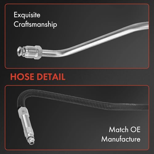 A-Premium مجموعة خرطوم ضغط نظام التوجيه المعزز A-Premium متوافقة مع نيسان 370Z 2009-2014 وإنفينيتي EX35، EX37، G25، QX50، 3.5L 3.7L - Image 5