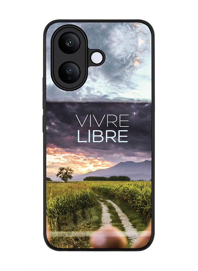 Stylizedd For vivo V60 Lite 5G / V60 Lite 4G Case,Slim fit Camera Protection, Shockproof Thin Phone cover  - Vivre Libre - Image 1