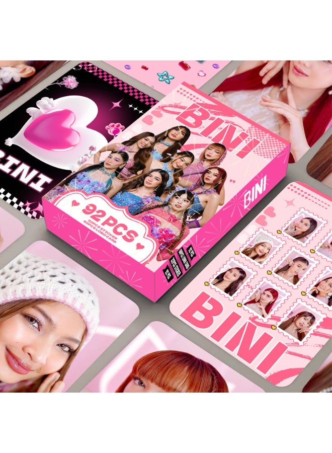 NIBEMINENT 92 Pcs P-Pop BINI Lomo Cards Card For Fans Collection Gifts - Image 1