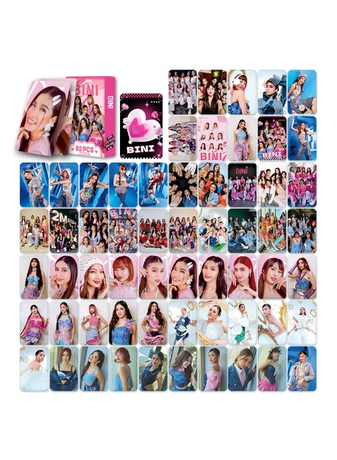 NIBEMINENT 92 Pcs P-Pop BINI Lomo Cards Card For Fans Collection Gifts - Image 2