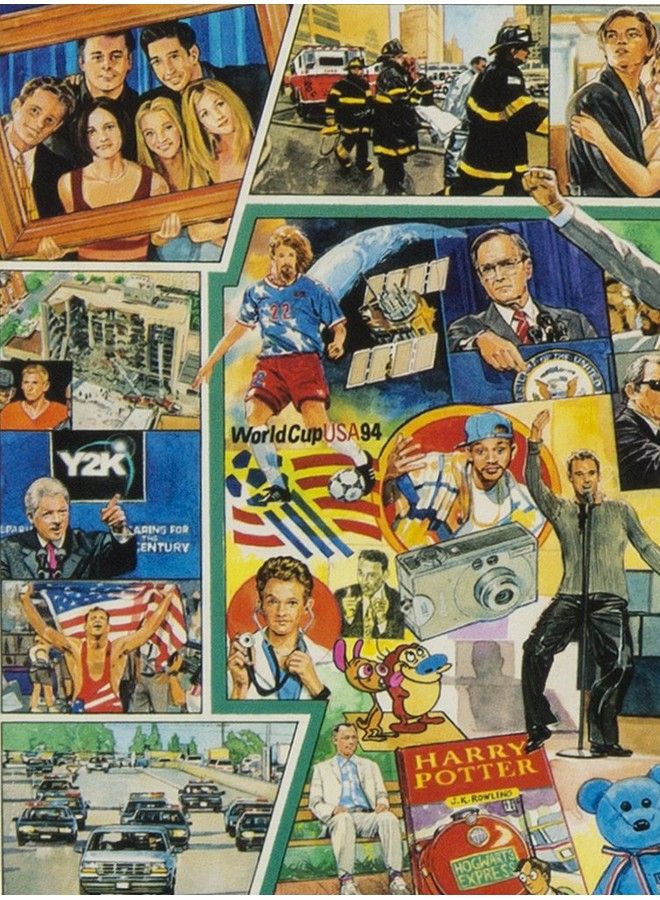 WHITE MOUNTAIN Puzzles The 1990S 1000 Piece Jigsaw Puzzle - Image 3