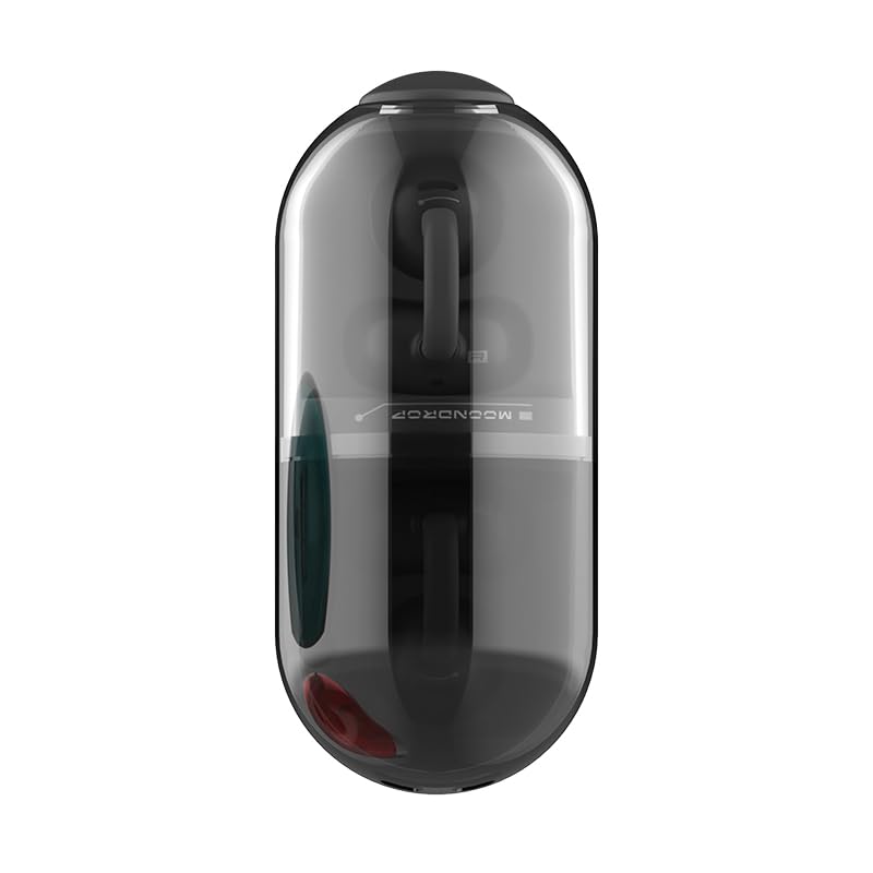 Moondrop Pill Open Ear Headphones Bluetooth 6.0 OWS Hanging Earphones IPX4 Open Ear Clip Wireless Earbuds Built-in AI ENC MD-0WS-003 (Black) - Image 2