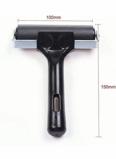 KASTWAVE Rubber Brayer Roller, Printing Ink Rubber Brayer Roller Paint Brush Black Ink Applicator Art Craft Oil Painting Tool for Printmaking Anti Skid Tape Construction  - Image 2
