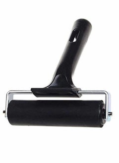 KASTWAVE Rubber Brayer Roller, Printing Ink Rubber Brayer Roller Paint Brush Black Ink Applicator Art Craft Oil Painting Tool for Printmaking Anti Skid Tape Construction  - Image 3