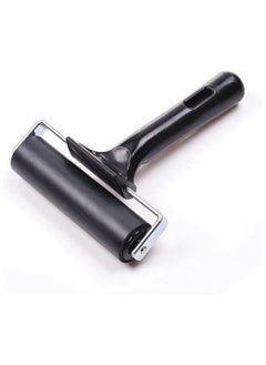 KASTWAVE Rubber Brayer Roller, Printing Ink Rubber Brayer Roller Paint Brush Black Ink Applicator Art Craft Oil Painting Tool for Printmaking Anti Skid Tape Construction  - Image 1