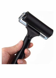 KASTWAVE Rubber Brayer Roller, Printing Ink Rubber Brayer Roller Paint Brush Black Ink Applicator Art Craft Oil Painting Tool for Printmaking Anti Skid Tape Construction  - Image 4