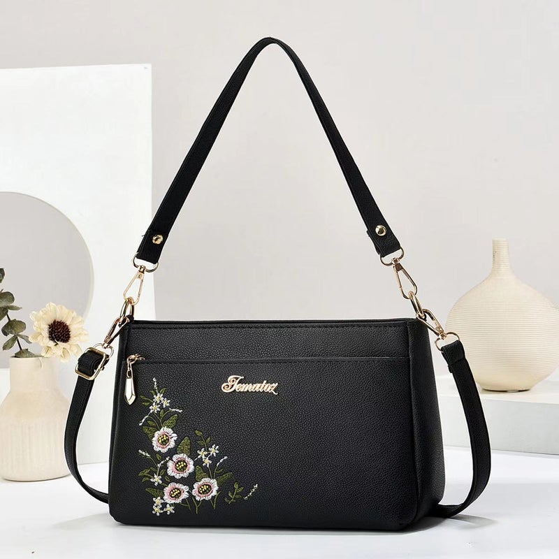 Korean Style Texture Smooth Shoulder Diagonal Bag Women'S Fashion Manufacturers Bag Women'S Portable Handbag - Image 4