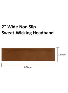 Scrolls Headbands for Women Short Hair Non Slip Elastic Sweat Hairbands Soft Fabric Hair Bands Workout Yoga Running Sport Thin Hair Wrap for Girls  - Image 2