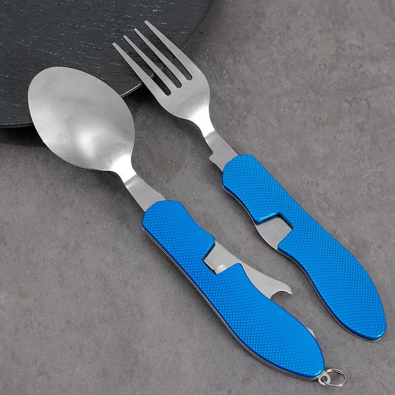 Portable Outdoor Multi-functional Folding Cutlery Set - Image 3