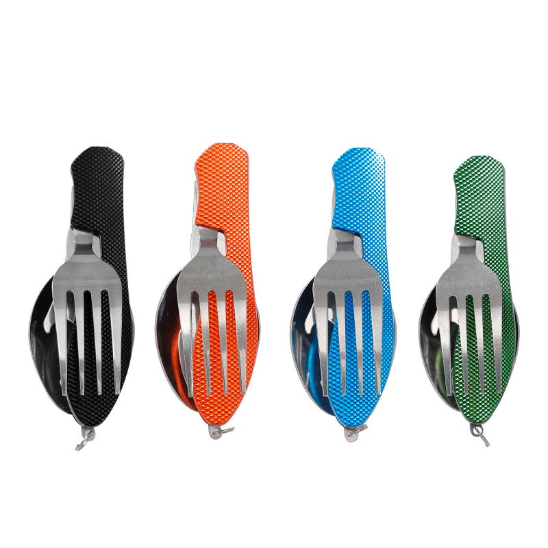Portable Outdoor Multi-functional Folding Cutlery Set - Image 5