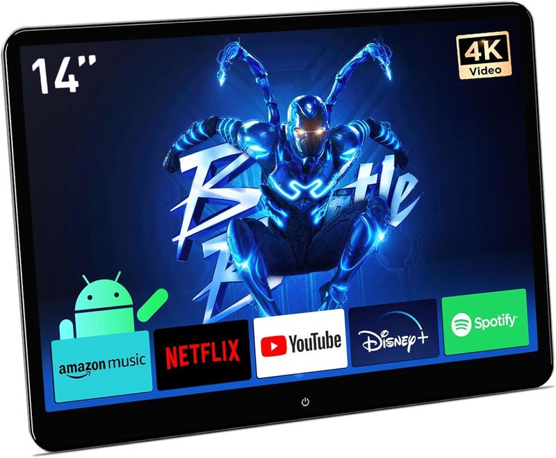 Xtrons شاشة رأسية محمولة للسيارة XTRONS بحجم 14 بوصة بدقة 4K مع أندرويد 11 - Image 1