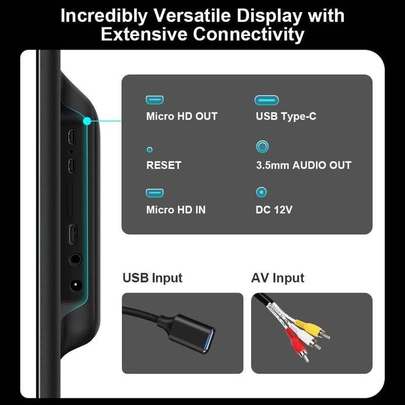 Xtrons شاشة رأسية محمولة للسيارة XTRONS بحجم 14 بوصة بدقة 4K مع أندرويد 11 - Image 4