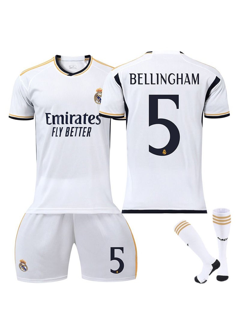 3-Piece Set of Real Madrid 5 New Football Jerseys - Image 1