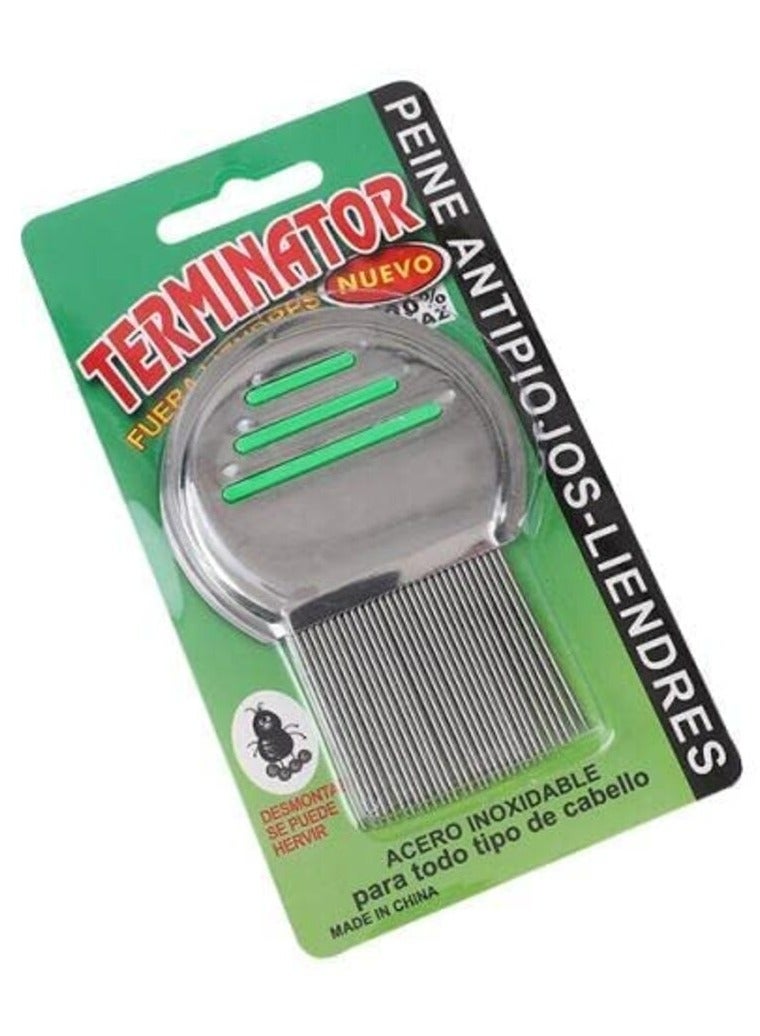 ترمينيتور Stainless Steel Lice Treatment Comb for Head Lice/Lice Egg Removal