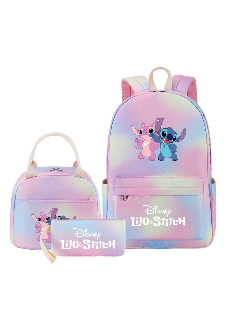 STITCH Stitch Printed Three Piece Set Backpack 