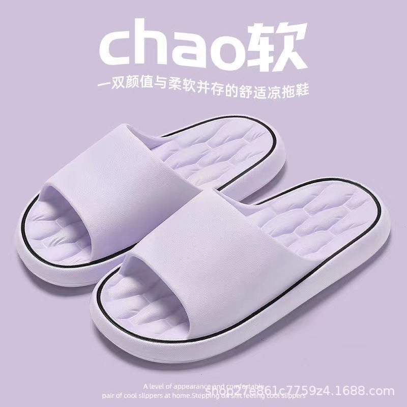 Non-Slip Slippers for Men and Women, Thick Sole Summer Indoor Home Slippers - Image 3