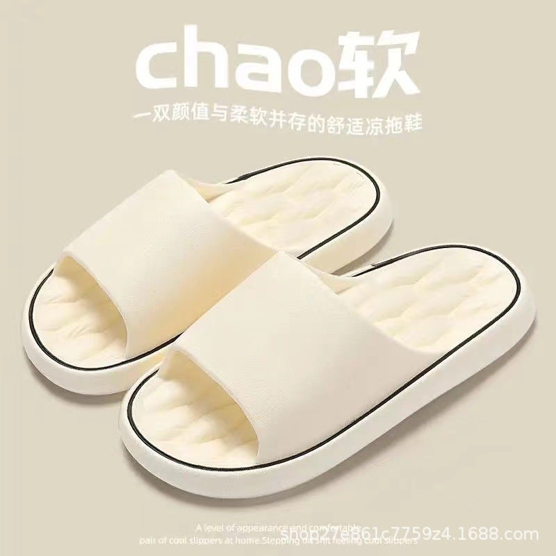 Non-Slip Slippers for Men and Women, Thick Sole Summer Indoor Home Slippers - Image 2