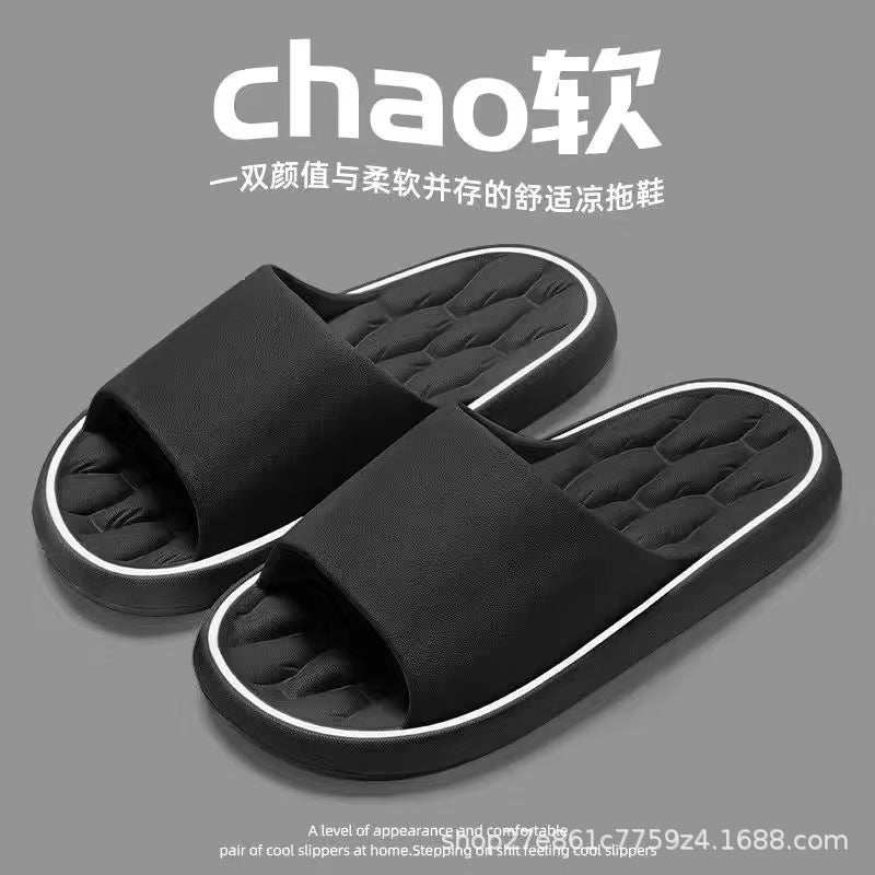 Non-Slip Slippers for Men and Women, Thick Sole Summer Indoor Home Slippers - Image 5