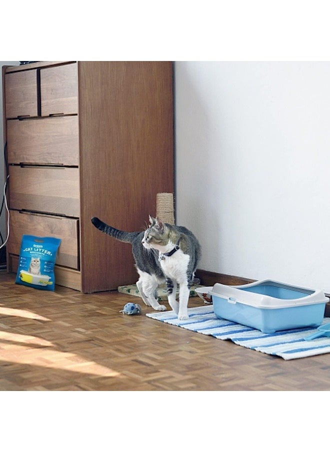 Mumoo Bear Clumping Cat Litter, 10 Litres, 8 kg, High Water Absorption, Dust-Free, Apple Flavour
