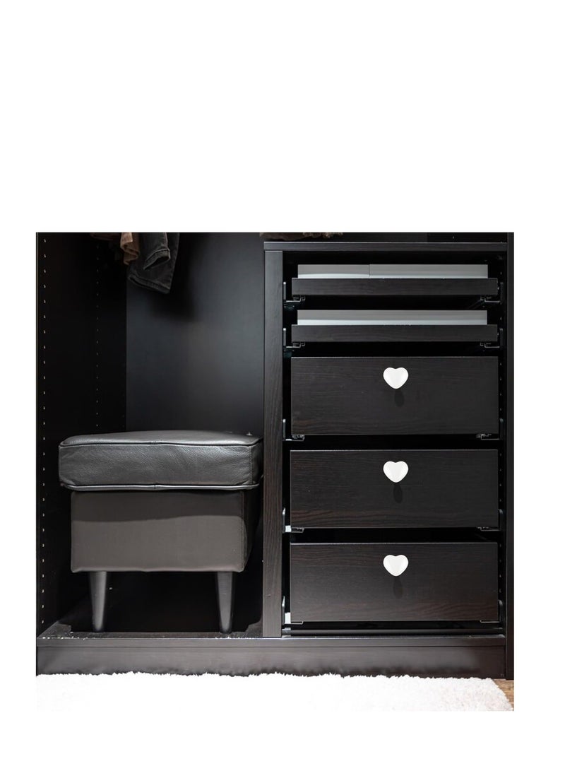 Toilet on Push Tool, 5 PCS Love Heart Shaped Toilet Tank on Helper, White Toilet Tank on Aid, Toilet Flush Press on for Women Manicures, Toilet Lid Tank Covers Drawer Knobs Decor - Image 4