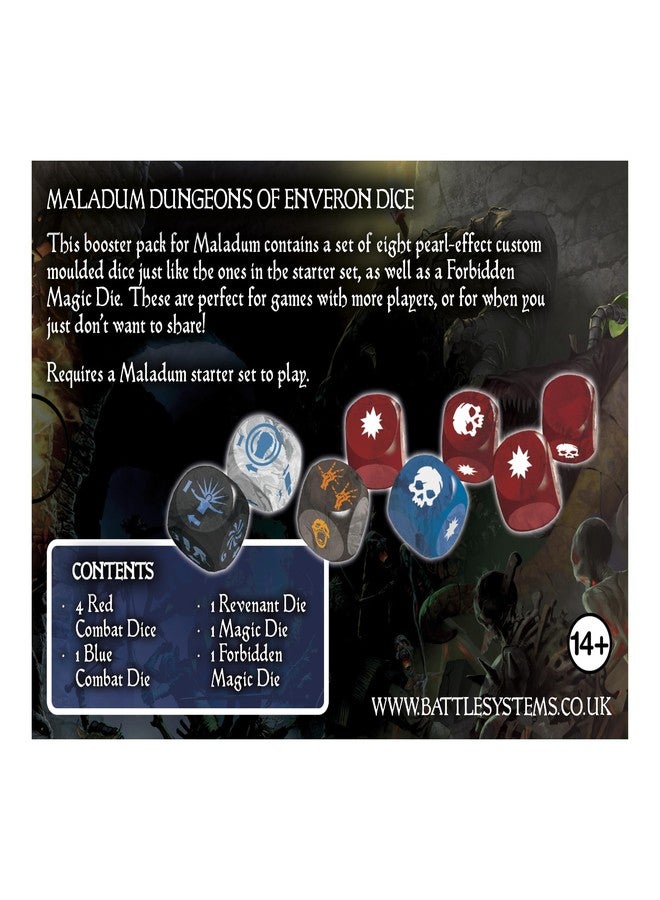 Battle Systems أنظمة المعارك Maladum Dungeons of Enveron Dice - لعبة زحف الأبراج المحصنة الخيالية، تضاريس غامرة، لعب فردي، تعاوني، وتنافسي - Image 3