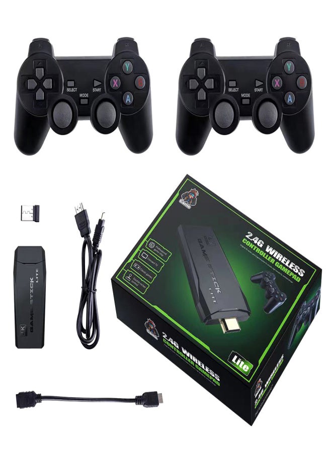 M8 Wireless Game Console 2.4G HD Arcade PS1 Home TV Mini Game Console U Bao Retro Game Console Wireless Gamepad Controller M8 64G (standard package) - Image 5