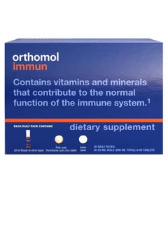 Orthomol Immun Vial, Immune Support Supplement, 30-Day Supply, Vitamins A, B, C, D, E, Zinc, Iodine  - Image 1