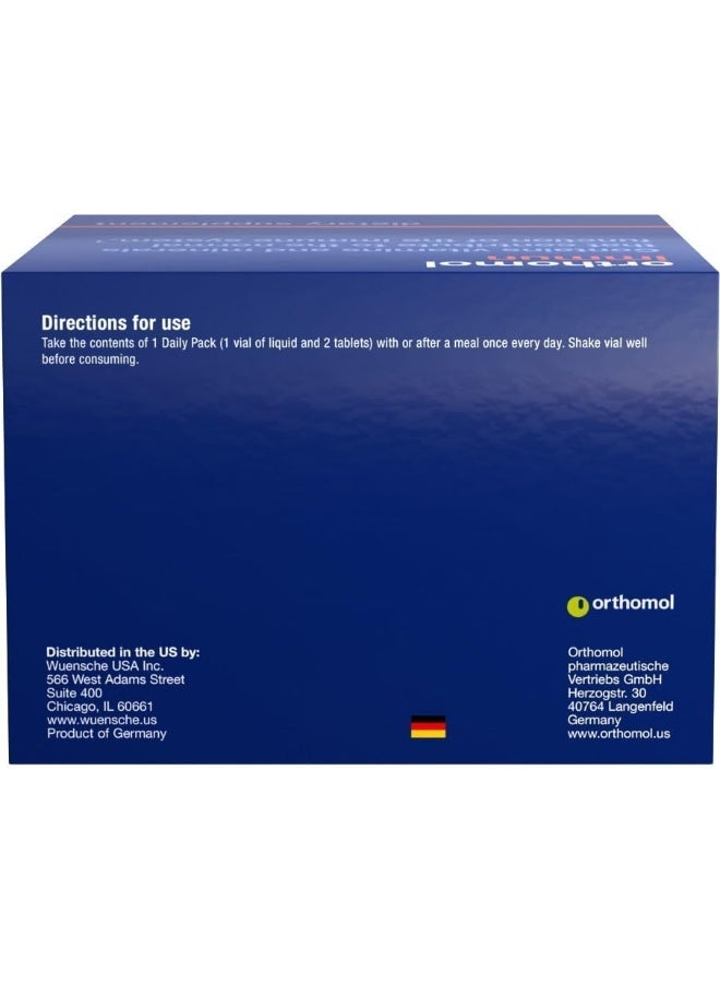 Orthomol Orthomol Immun Vial, Immune Support Supplement, 30-Day Supply, Vitamins A, B, C, D, E, Zinc, Iodine - Image 2