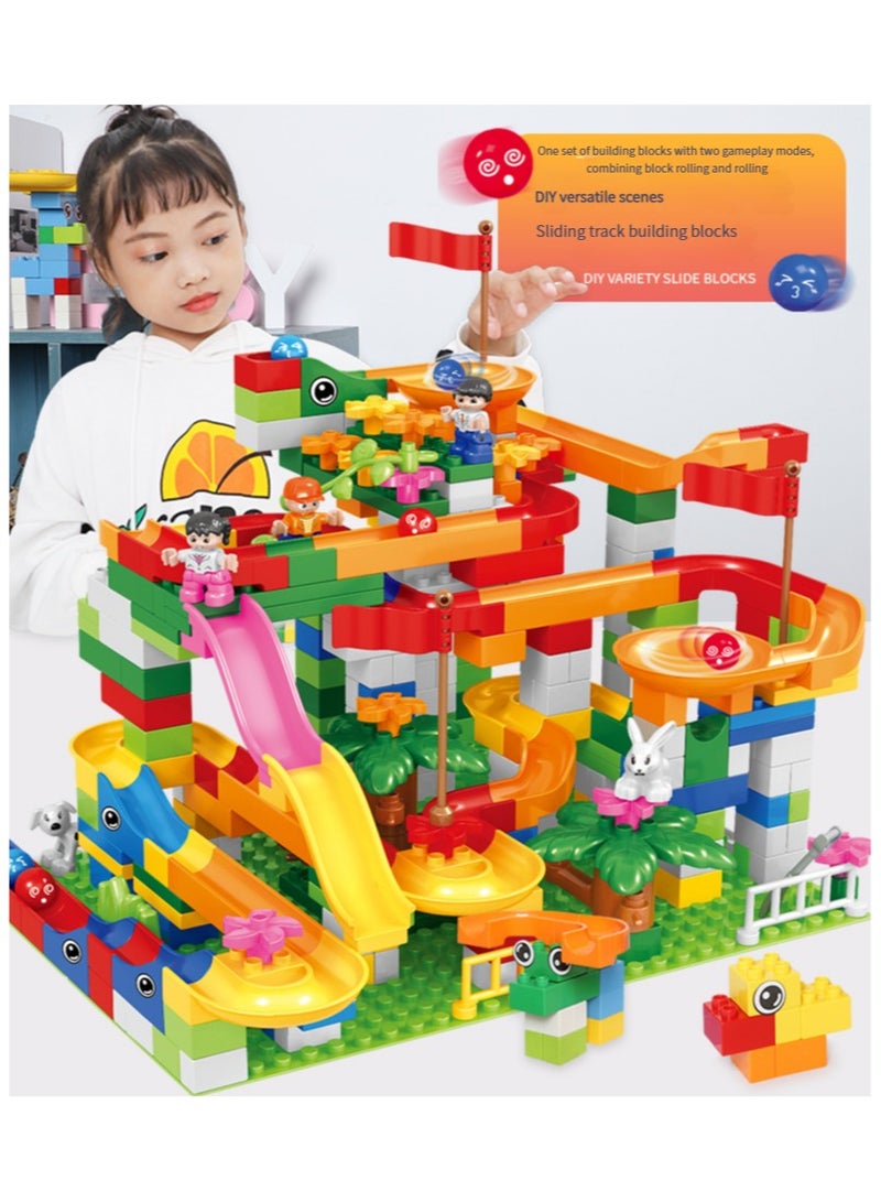 4-6 years old children's enlightenment pressure plastic toys puzzle Variety ball slide large particles building blocks  - Image 2