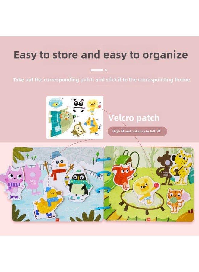 كتاب مونتيسوري للتعليم المبكر للطفل، كتاب معجون هادئ، إدراك الحس السليم، حقيبة مواد منزلية الصنع، كتاب مشغول - اللون: حركة مرور مزدحمة - Image 2