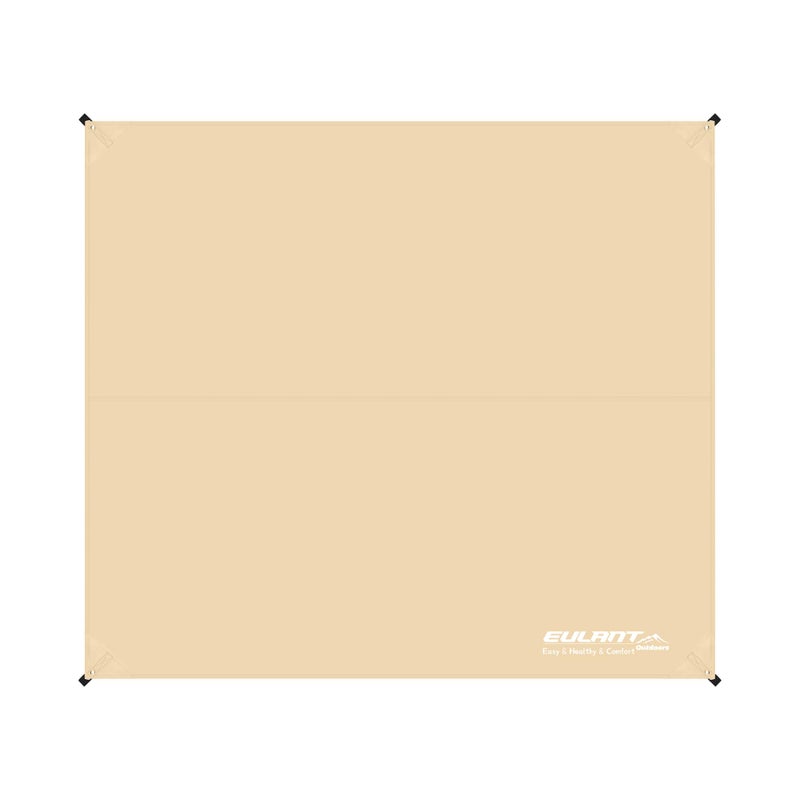 EULANT Waterproof Tent Footprint Camping Tarp for Camping35 Person Waterproof Tent Ground Sheet Mat for Camping Hiking Picnic Backpacking754ft X 853ft Four Corner Khaki - Image 2