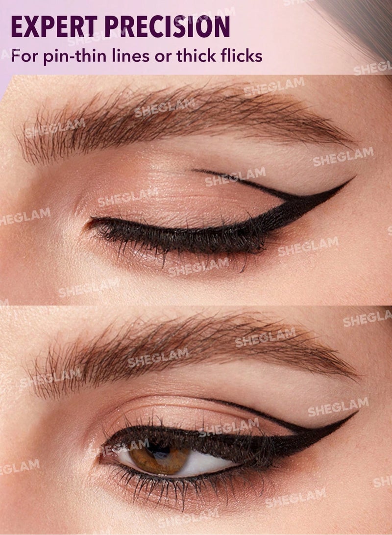 شيجلام Pro-Flex Angled Eyeliner - Black - Image 4
