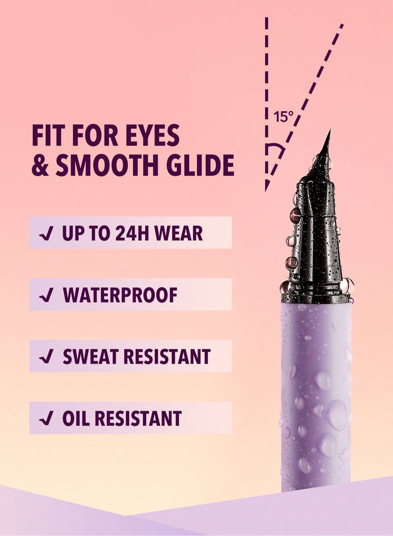 شيجلام Pro-Flex Angled Eyeliner - Black - Image 2