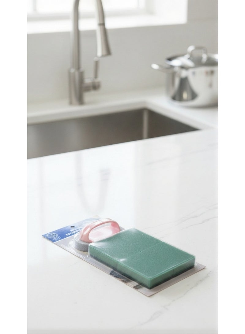 Roomlyne 5PCS Kitchen Scrubbing Brush and Scouring Pad Set - Image 2