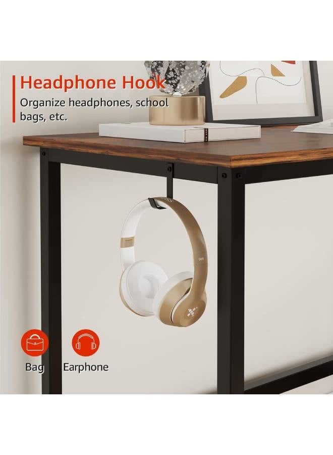 إن كي أكس طاولة كمبيوتر مع مكتب وأرفف تخزين - محطة عمل واسعة وعملية 213 سم - Image 4