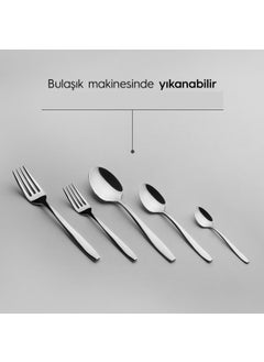 Nehir Sahra Plain 12 Person 60 Piece Family Cutlery Set  - Image 2