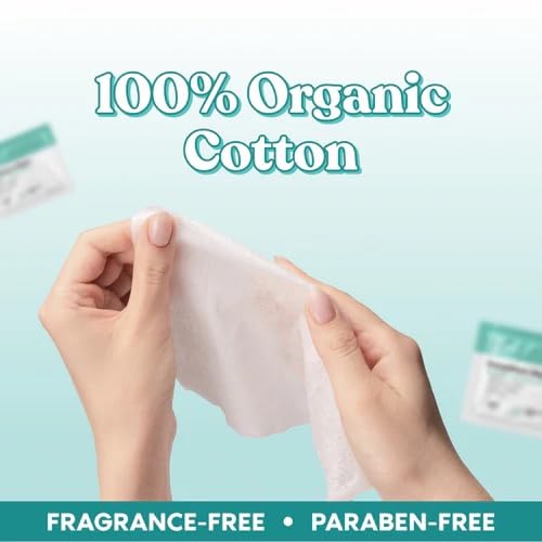 Her Fantasy Box Everywhere Wipes 100 Organic Cotton Gentle Refreshing pHBalanced FragranceFree PlantPowered for Body Face Intimate Areas Ideal for Sensitive Skin 1 Pack 15 Wipes - Image 5