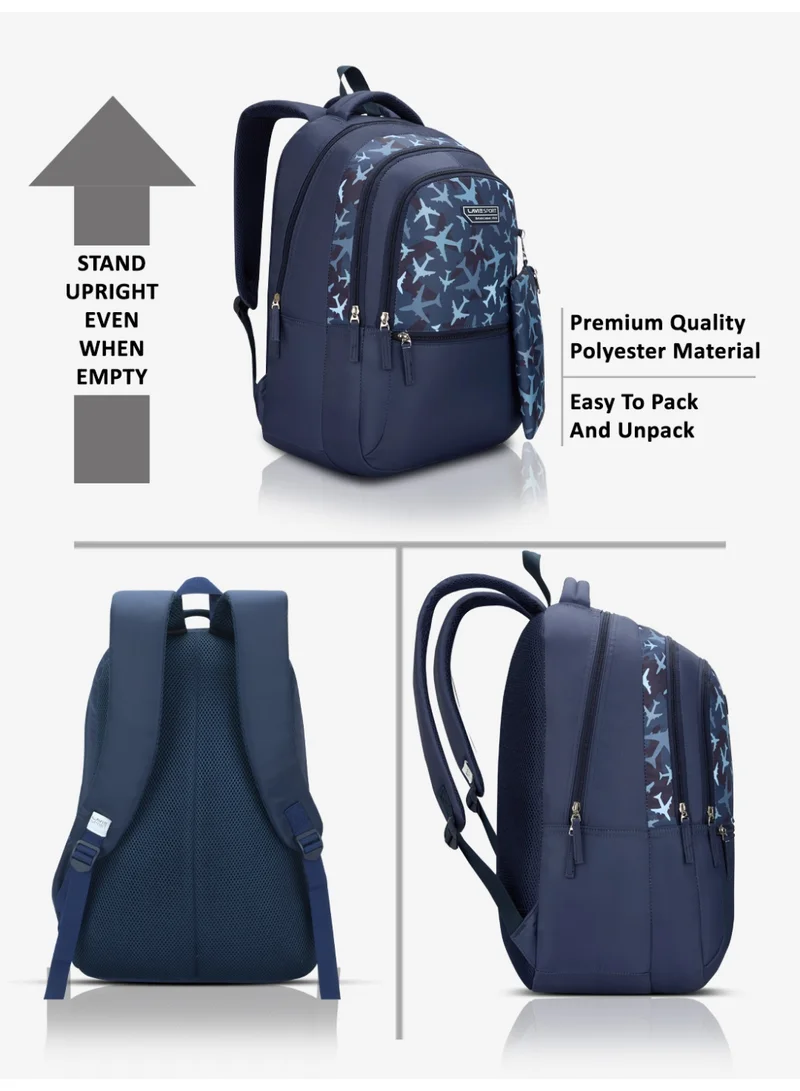 Lavie  Sport 36L Aerospace Backpack | 19 inches | Laptop Compatiable | Raincover | Pencil Pouch |(Navy)  | Best Price UAE