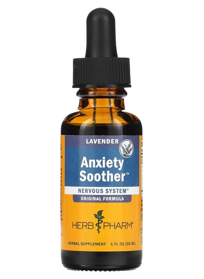HERB PHARM مهدئ القلق بخلاصة اللافندر 1 أونصة سائلة (30 مل)