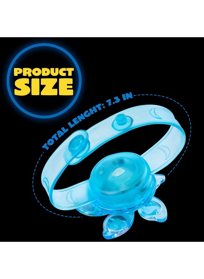 JOYIN 12 Pack LED Light Up Spinner Bracelets, Glow in The Dark Fidget Party Favors for Kids, Birthday Goodie Bags Stuffers, Treasure Box Toys for Classroom - Image 4