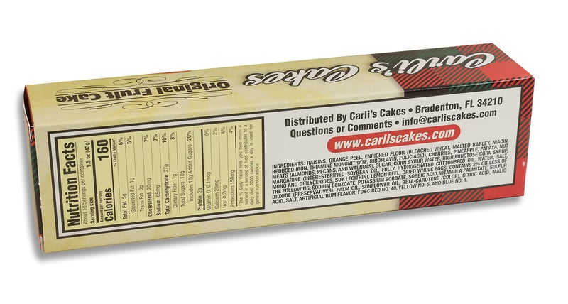 Fruitcake - Made From The Finest Fruits and Nuts - Individually Wrapped For Freshness - 3-1lb Fruit Cake - By Carli's Cakes - Image 3