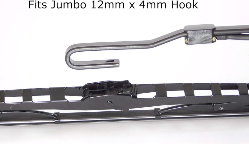 Renew 28 Inch Wiper Blade Pair for RV or Motorhome with 12mm J Hook and 2 Rubber Refills - Image 5