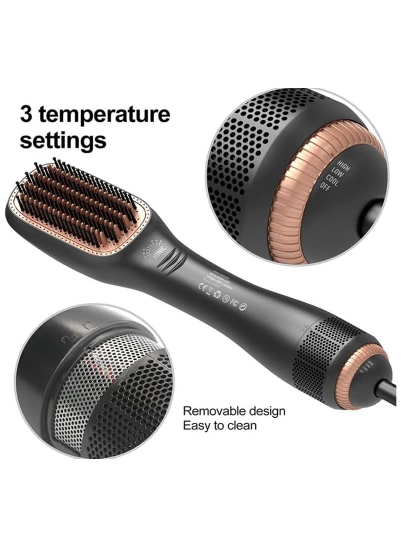 Hair Dryer Brush 3 in 1 Hot Air Brushes Blow Dryer Brush Hair Comb One Step Electric Hair Brushes Hair Straightener - Image 2