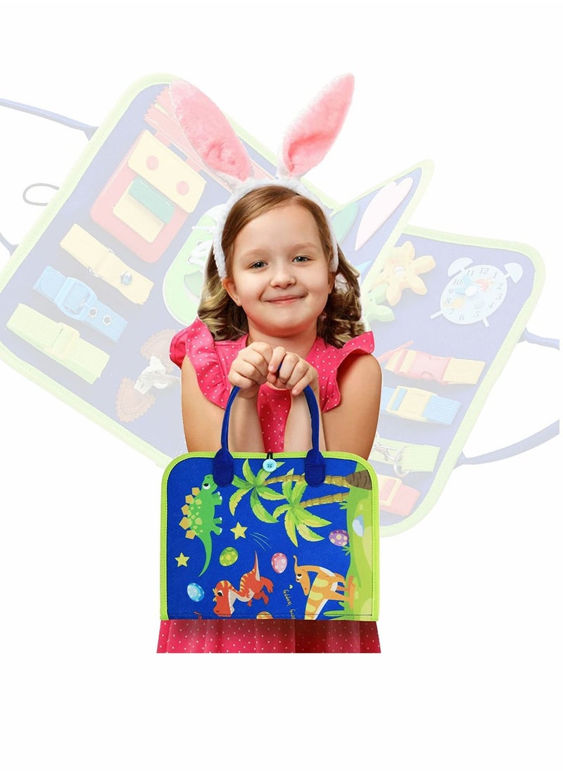 SYOSI Busy Board Montessori Toys 20 in 1 Toddlers Sensory Gifts 2 3 4 Year Old Boys Girls for Fine Motor Skills Learn to Dress Early Educational  - Image 3