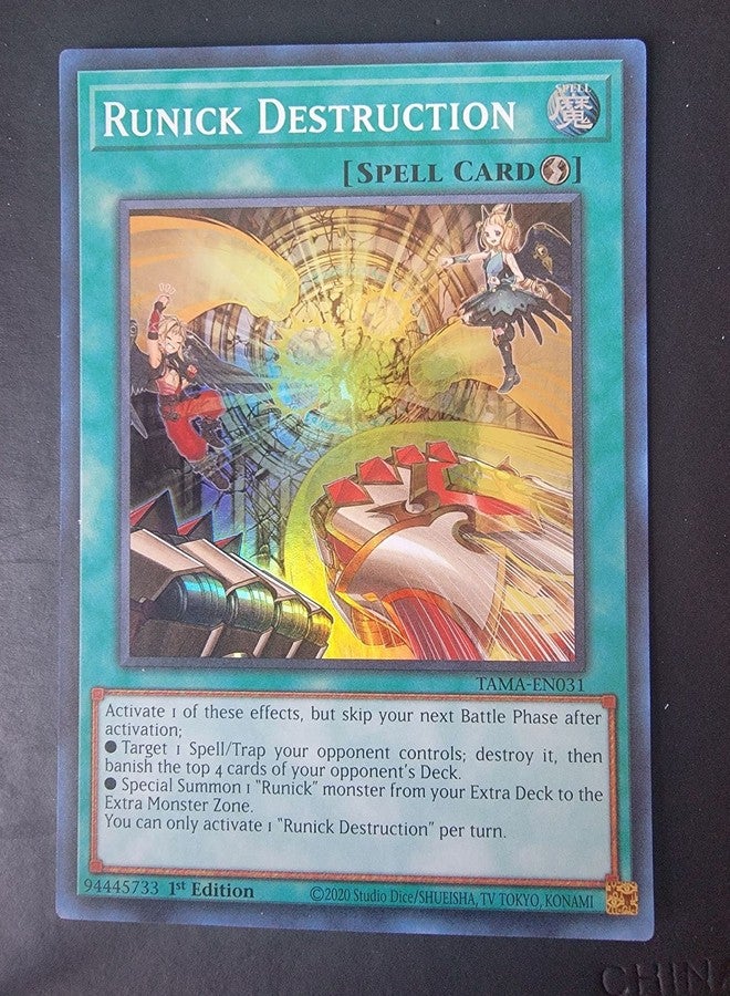 Yu-Gi-Oh! Runick Destruction - TAMA-EN031 - Tactical Masters - Super Rare - 1st Edition