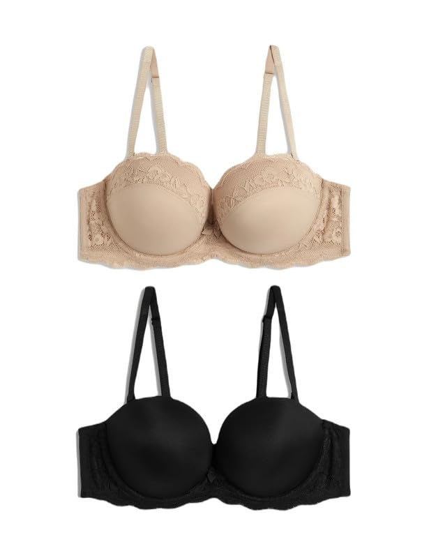 Marks & Spencer 2pk Wired Multiway Push Up Bras A-E - Image 1