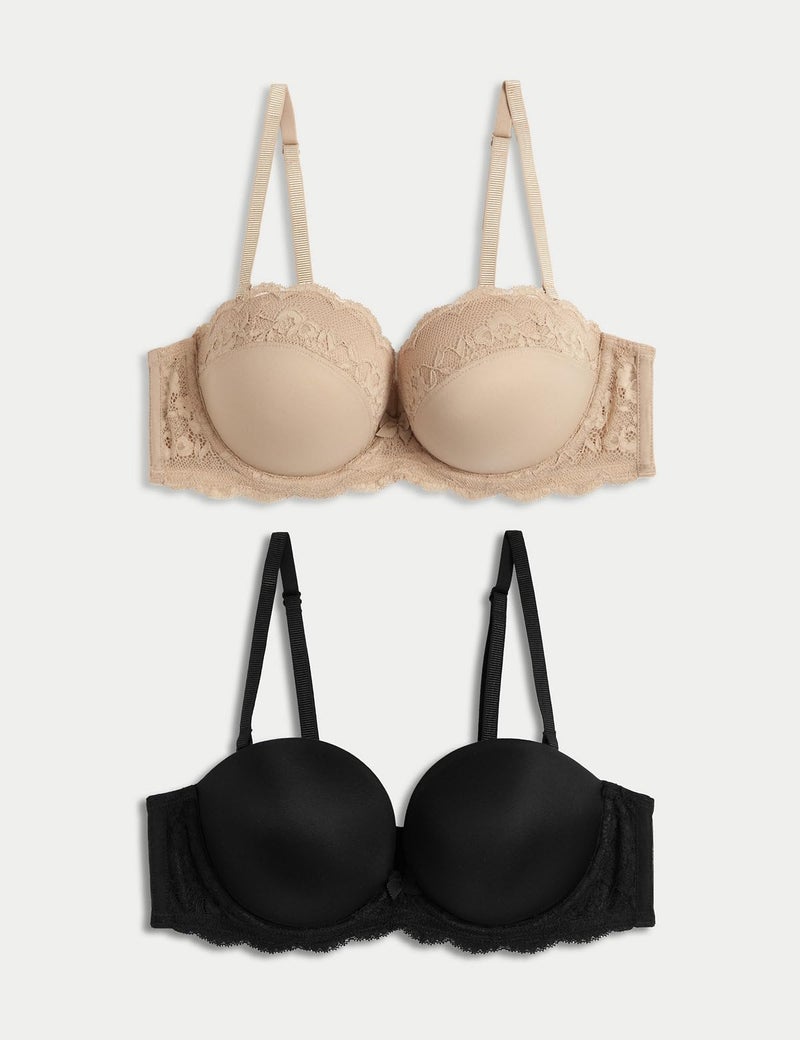 Marks & Spencer 2pk Wired Multiway Push Up Bras A-E - Image 2