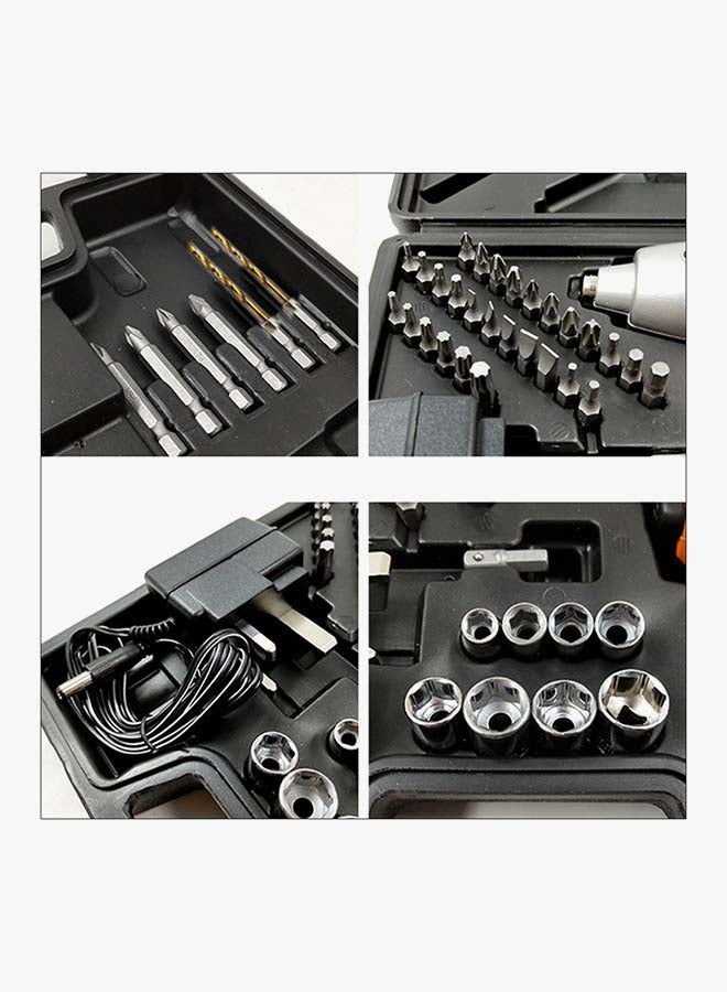 44-Piece Cordless Screwdriver Set Black/Red 8cm  - Image 2